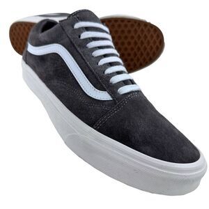 VANS HEIQ Eco-Dry Low-Top Gray Suede Unisex Lace-Up Sneakers 11.5(M) 13(W)